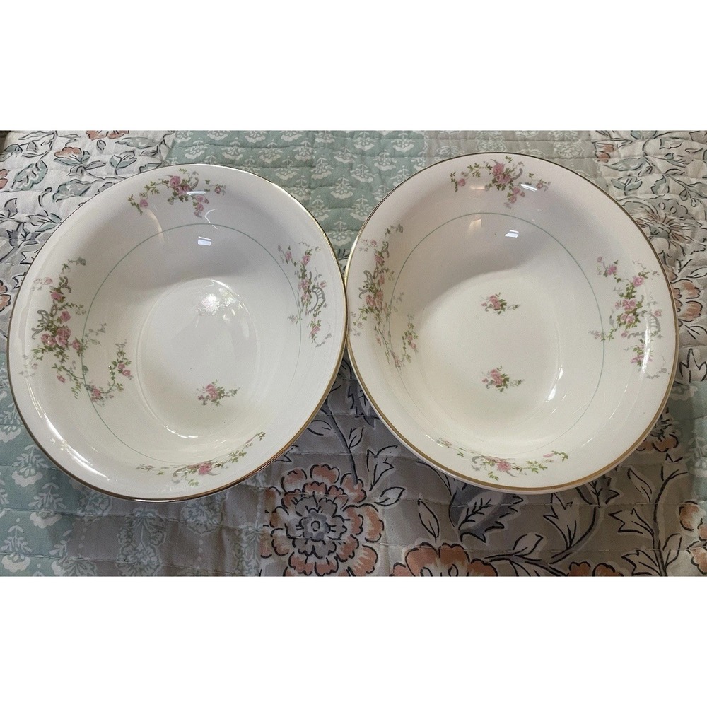Vintage Pope Gosser GWENDOLYN China Serving Bowl - Set Of 2